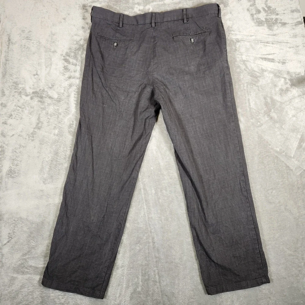 Dockers Pants Men's 39X31 Signature Khaki Gray Cotton Blend High‎ Rise